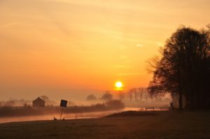 Zonsopkomst boven de Vecht